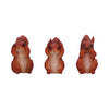 Three Wise Squirrels 9cm
